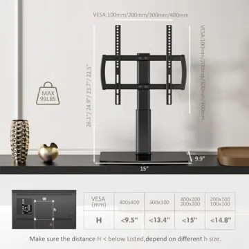 Universal Swivel TV Stand for 27 to 60 inch TVs