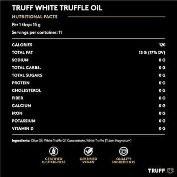 TRUFF White Truffle Oil - Gourmet Olive Oil Infusion