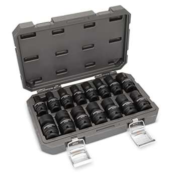 Durable GEARWRENCH 1/2-Inch Socket Set with 15 Pieces