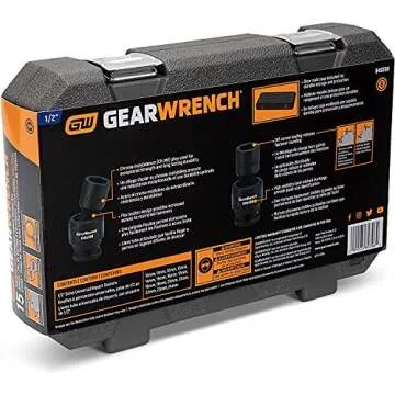 Durable GEARWRENCH 1/2-Inch Socket Set with 15 Pieces