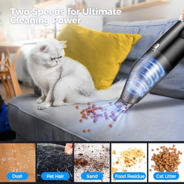 Lightweight Cordless Handheld Vacuum with Powerful Suction