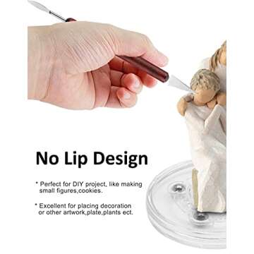 Zorveiio 2Pcs 4” Clear Acrylic Turntable Organizer, Rotating Organizer Swivel Plate for Bathroom Kitchen Cabinet Table Spice Rack Cake Pantry