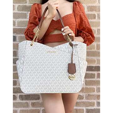Michael Kors Jet Set Vanilla Tote - Chic & Spacious