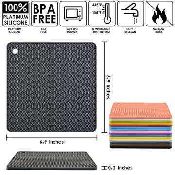 Smithcraft Silicone Trivets - Versatile & Heat Resistant Mats for Every Kitchen
