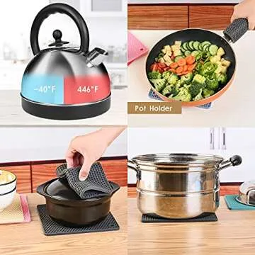 Smithcraft Silicone Trivet Mats - Durable & Stylish Hot Pads