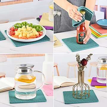 Smithcraft Silicone Trivet Mats - Durable & Stylish Hot Pads