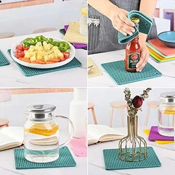 Smithcraft Silicone Trivet Mats - Durable & Stylish Hot Pads