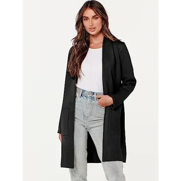 ANRABESS Women's Soft Open Front Cardigan Fall Fashion