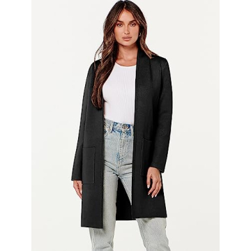 ANRABESS Women's Soft Open Front Cardigan Fall Fashion