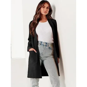 ANRABESS Women's Soft Open Front Cardigan Fall Fashion