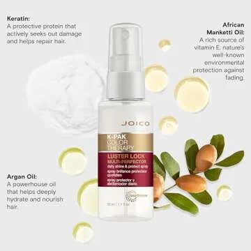Joico K-PAK Color Therapy Luster Lock Multi-Perfector Daily Shine & Protect Spray|For Color-Treated Hair|Instantly Detangle|Control Frizz|Boost Shine|With African Maketti & Argan Oil|1.7 Fl Oz