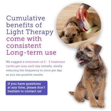 Light Therapy for Dogs and Pets - LED Light Therapy for Pain Relief, Muscle & Joint Pain, Reduce Inf...