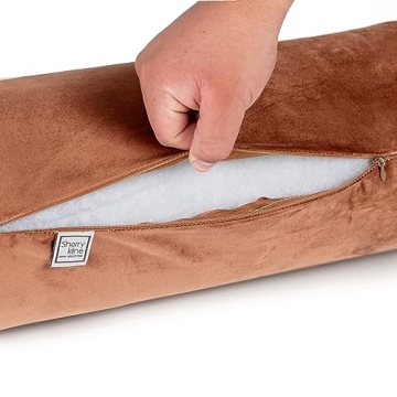 Sherry Kline Velvet Bolster Pillow Set of 2 for Elegant Decor