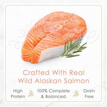 Purina Fancy Feast Gourmet Pate Wet Cat Food, Petites Wild Alaskan Salmon Entree - (Pack of 12) 2.8 oz. Tubs