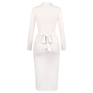 Stunning KEIYAA Bodycon Slit Sweater Dress for Women