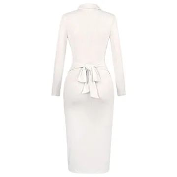 Stunning KEIYAA Bodycon Slit Sweater Dress for Women