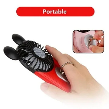 FAYDOVE Mini Handheld Fan with Mouse Ears for Disney Trips