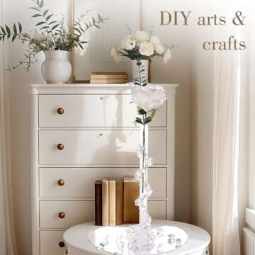 DomeStar Fake Ice Rocks, 150PCS Acrylic Gems Crystals Clear Rocks Plastic Diamonds Vase Centerpiece for Christmas Vase Fillers Winter Decoration Party Table Scatter Wedding Food Display