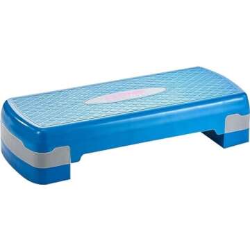 Tone Fitness Aerobic Step, Blue | Exercise Step Platform, Medium