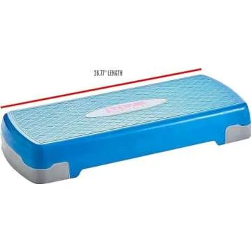 Tone Fitness Aerobic Step, Blue | Exercise Step Platform, Medium