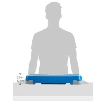 Tone Fitness Aerobic Step, Blue | Exercise Step Platform, Medium
