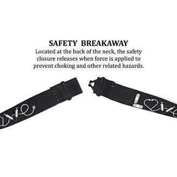 RN ID Badge Holder | VA Nurse Lanyard for RN Name Badge or Keys | Nursing Keychain | Durable Polyester | Novelty Necklace