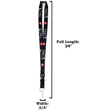 RN ID Badge Holder | VA Nurse Lanyard for RN Name Badge or Keys | Nursing Keychain | Durable Polyester | Novelty Necklace