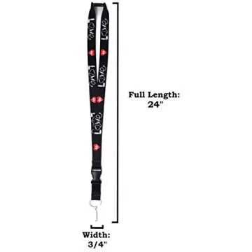 RN ID Badge Holder | VA Nurse Lanyard for RN Name Badge or Keys | Nursing Keychain | Durable Polyester | Novelty Necklace