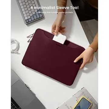 Tomtoc 14" Slim Laptop Sleeve - Stylish Protection for MacBook