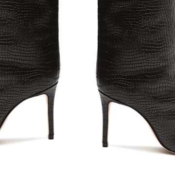 SCHUTZ Maryana Leather Dress Boot - Elegant Black Design