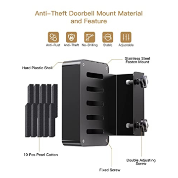 DG-Direct Anti-Theft Video Doorbell Mount for Home