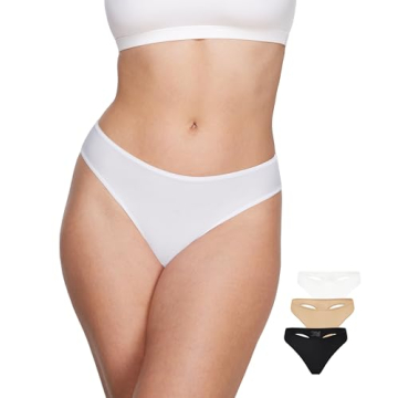 SOULVOR Magneticfit Thongs for Women - Stretchy, Sexy, and Comfortable Tagless Thong - Low Rise Brea...