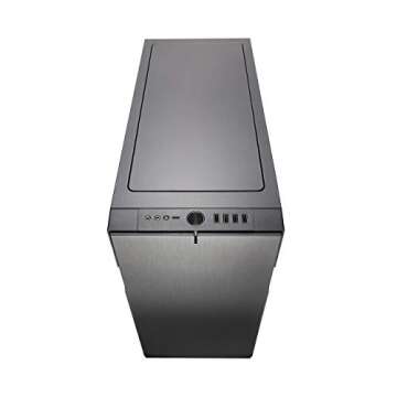 Fractal Design Define R6 USB-C - Mid Tower Computer Case - ATX - Optimized for High Airflow and Silent Computing with ModuVent Technology - Modular Interior - Water-Cooling Ready - Gunmetal TG