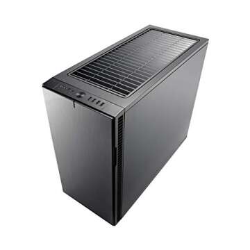 Fractal Design Define R6 USB-C - Mid Tower Computer Case - ATX - Optimized for High Airflow and Silent Computing with ModuVent Technology - Modular Interior - Water-Cooling Ready - Gunmetal TG