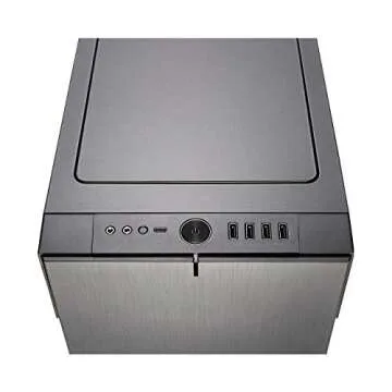 Fractal Design Define R6 USB-C - Mid Tower Computer Case - ATX - Optimized for High Airflow and Silent Computing with ModuVent Technology - Modular Interior - Water-Cooling Ready - Gunmetal TG