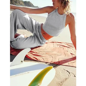 Ugerlov Women's Two Piece Summer Sets Stylish Lounge Outfit