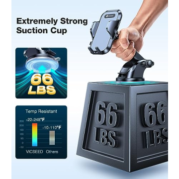 VICSEED Powerful Suction Rally Racing-Grade Car Phone Holder