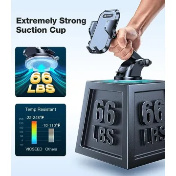 VICSEED Powerful Suction Rally Racing-Grade Car Phone Holder
