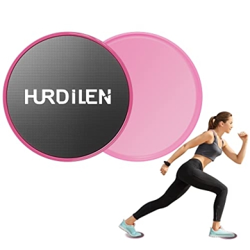 Hurdilen Core Sliders - Exercise Gliding Discs for Home Fitness Training, Perfect for Core Strength ...