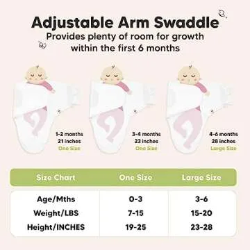 KeaBabies 3-Pack Organic Baby Swaddle Sleep Sacks