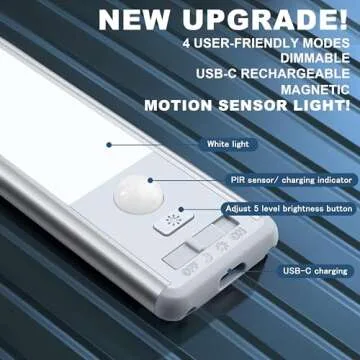 BLS Bright Dimmable Motion Sensor Cabinet Lights 2-Pack