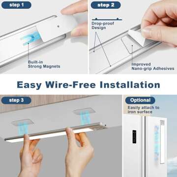 BLS Bright Dimmable Motion Sensor Cabinet Lights 2-Pack