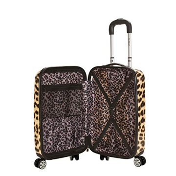 Rockland Safari Hardside Spinner Luggage | Stylish Leopard Carry-On