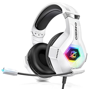 Ozeino Gaming Headset with 7.1 Surround Sound and Noise-Cancelling Mic for PC, Xbox, PS4/5