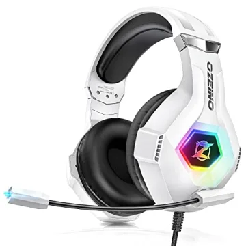 Ozeino Gaming Headset with 7.1 Surround Sound and Noise-Cancelling Mic for PC, Xbox, PS4/5