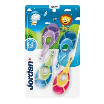 Jordan Infant Toothbrush 0-2 Years Soft Bristles BPA Free
