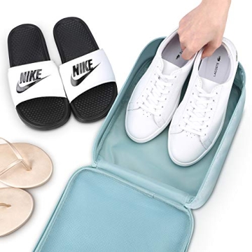 Stylish Travel Shoe Bag with Multi-Compartment Storage