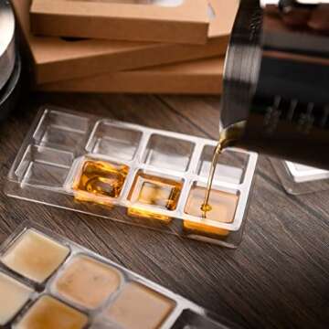 Premium Kraft Clamshells for Wax Melts - Pack of 30