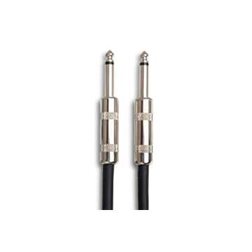 Hosa SKJ-603 1/4" TS to 1/4" TS Speaker Cable, 3 Feet Black