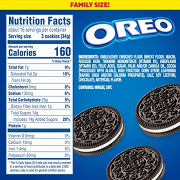OREO Family Size Chocolate Sandwich Cookies 19.1 oz